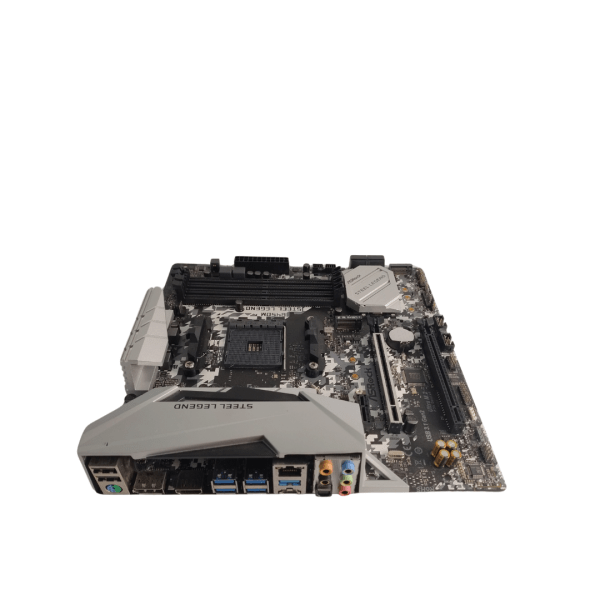 Placa Mae Asrock B450-M Steel Legend - Imagem 2