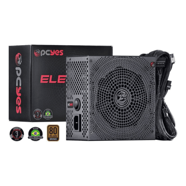 Fonte PCYES ELECTRO 500W 80PLUS White