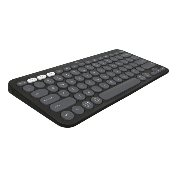 Teclado sem fio Logitech Pebble Keys 2 K380s Bluetooth Grafite