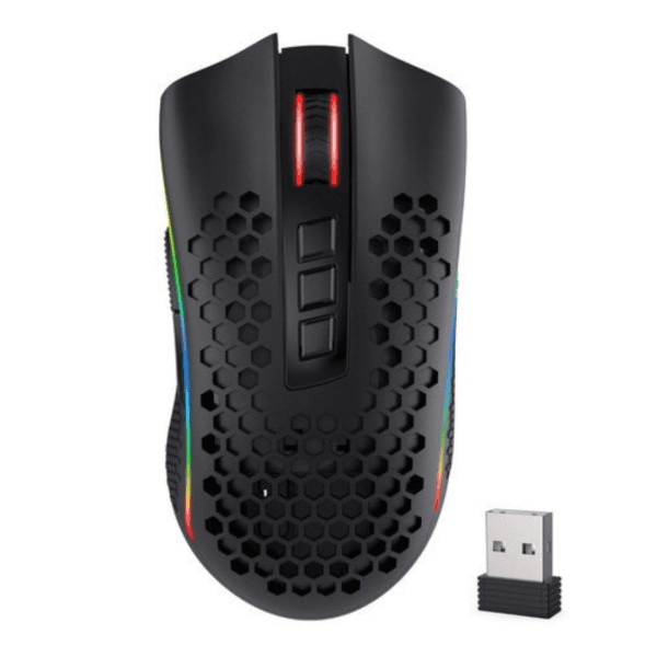 MOUSE GAMER REDRAGON STORM PRO RGB SEM FIO PRETO