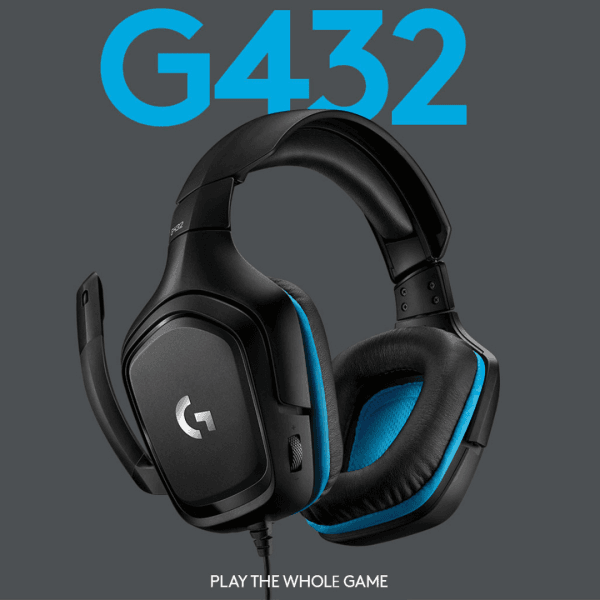 Headset Logitech G432 Gaming 7.1 Preto - Imagem 9