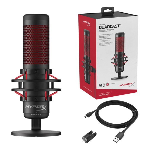 HyperX Microfone Gamer QuadCast - Imagem 4