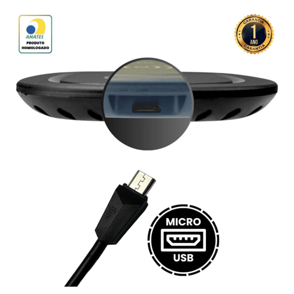 CARREGADOR WIRELESS TECNOLOGIA QI - WQ1BK ELG - Imagem 3