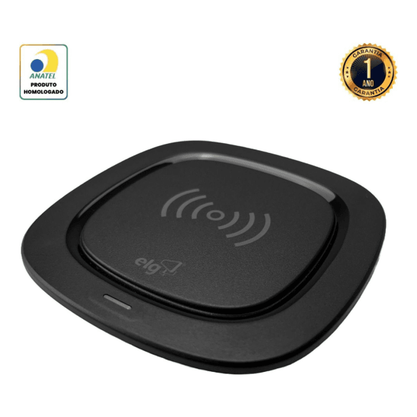 CARREGADOR WIRELESS TECNOLOGIA QI - WQ1BK ELG - Imagem 2