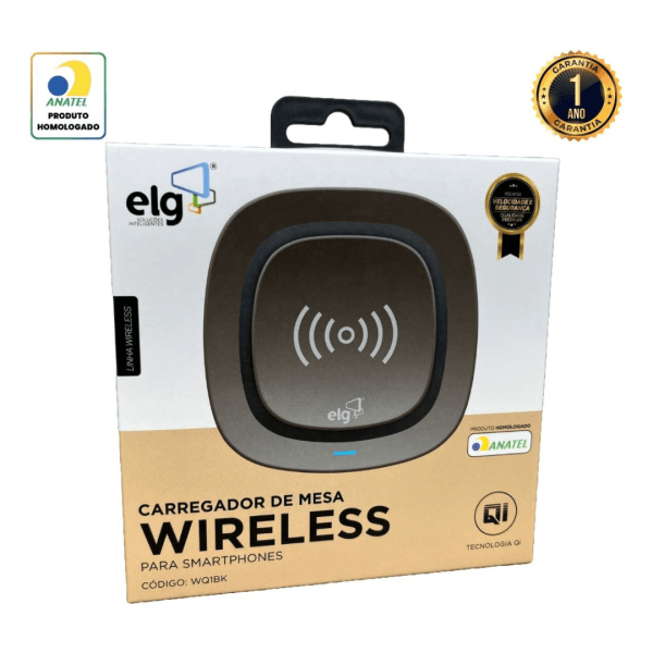 CARREGADOR WIRELESS TECNOLOGIA QI - WQ1BK ELG - Imagem 7