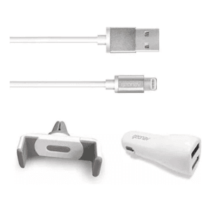 Kit 3 em 1 veicular para iPhone Apple - Ligh31 Geonav