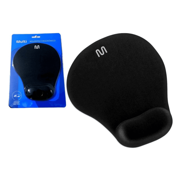 Mouse Pad Multilaser Ac024 Reposa Muñecas Gel Cor Preto - Imagem 2