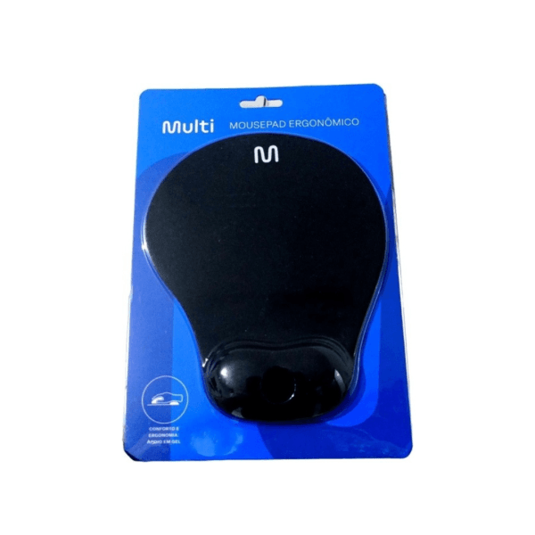 Mouse Pad Multilaser Ac024 Reposa Muñecas Gel Cor Preto - Imagem 3