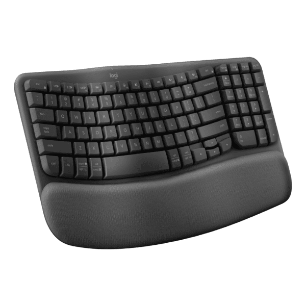 Teclado Ergonômico sem fio Logitech Wave Keys Layout US Grafite - Imagem 2