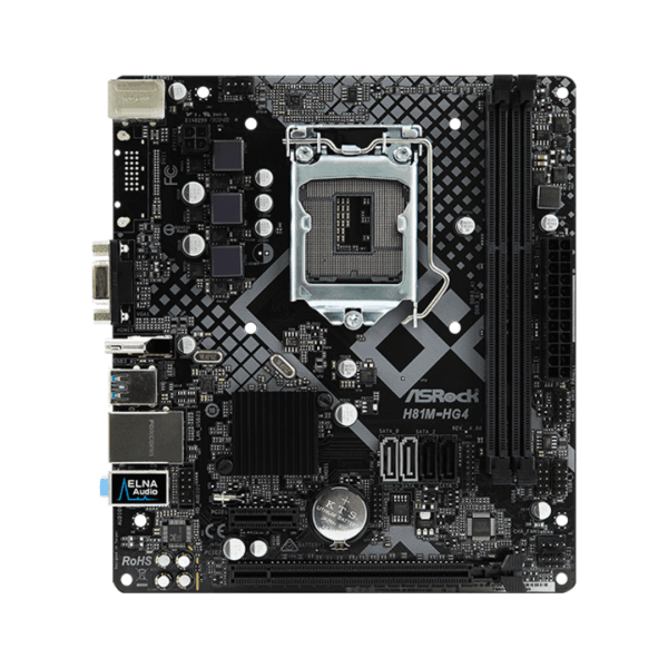 Placa Mãe ASRock H81M-HG4 R4.0, Chipset H81, Intel LGA 1150, mATX, DDR3 - GRADE B - Imagem 4
