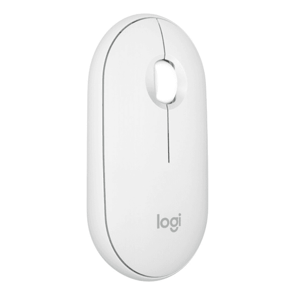 Mouse sem fio Logitech Pebble M350 Conexão Bluetooth Branco - Imagem 2