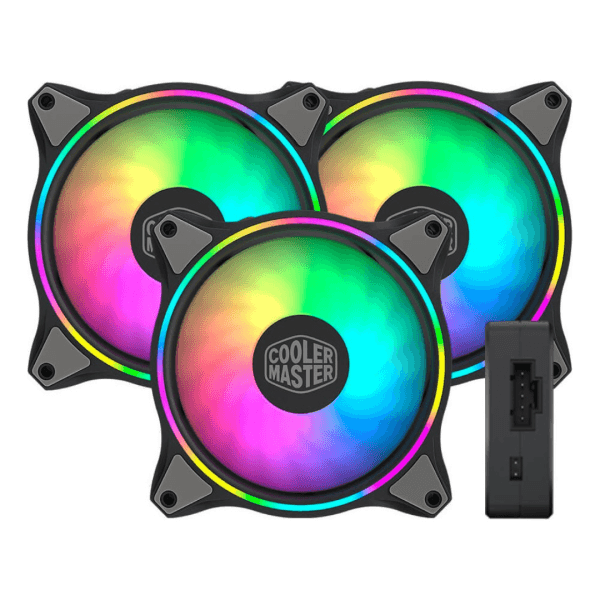 Kit Ventoinhas Cooler Master MasterFan MF120 HALO 3-in-1 Pack GEN 2 ARGB