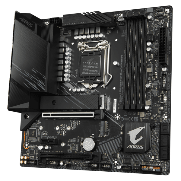 Placa Mãe Gigabyte B560M Aorus Elite, Chipset B560, Intel LGA 1200, mATX, DDR4 - Imagem 3