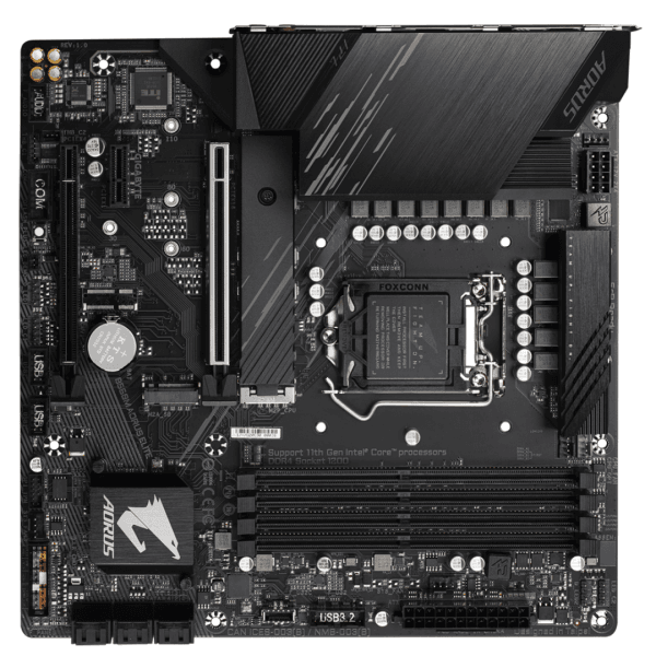 Placa Mãe Gigabyte B560M Aorus Elite, Chipset B560, Intel LGA 1200, mATX, DDR4 - Imagem 2