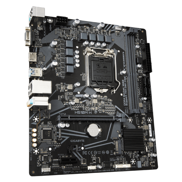 Placa Mãe Gigabyte H510M H, Chipset H510, Intel LGA 1200, mATX, DDR4 - Imagem 2