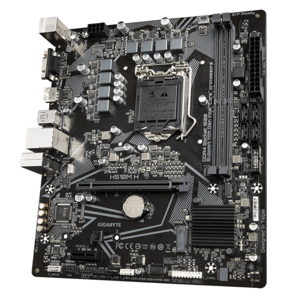 Placa Mãe Gigabyte H510M H, Chipset H510, Intel LGA 1200, mATX, DDR4 - Imagem 4