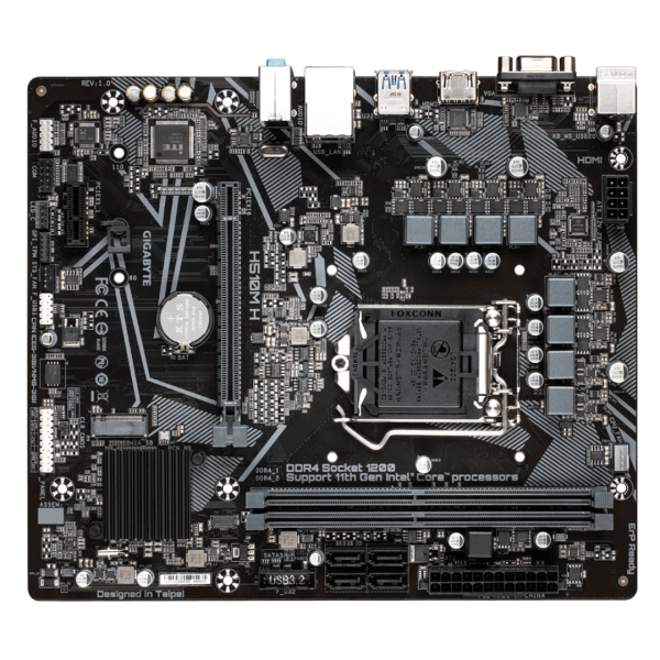 Placa Mãe Gigabyte H510M H, Chipset H510, Intel LGA 1200, mATX, DDR4 - Imagem 3
