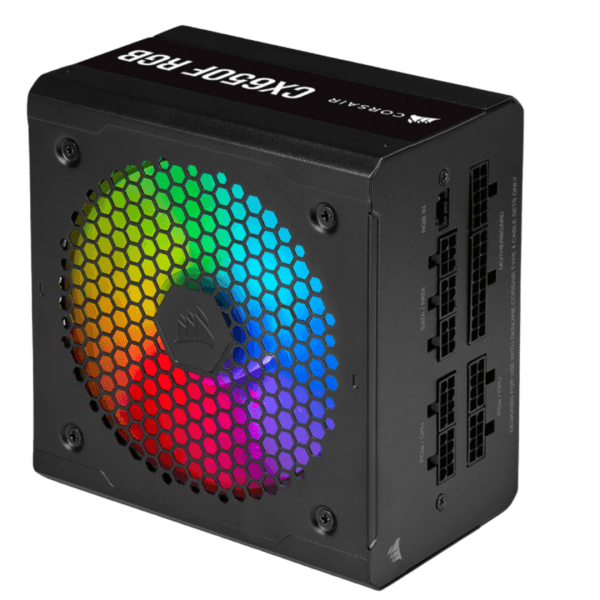 Fonte Corsair CX650F RGB 650W, 80 Plus Bronze, CP-9020217-NA - Imagem 3