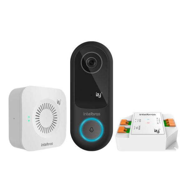 Vídeo Porteiro Izy Smart IVW 3000+ Preto Intelbras