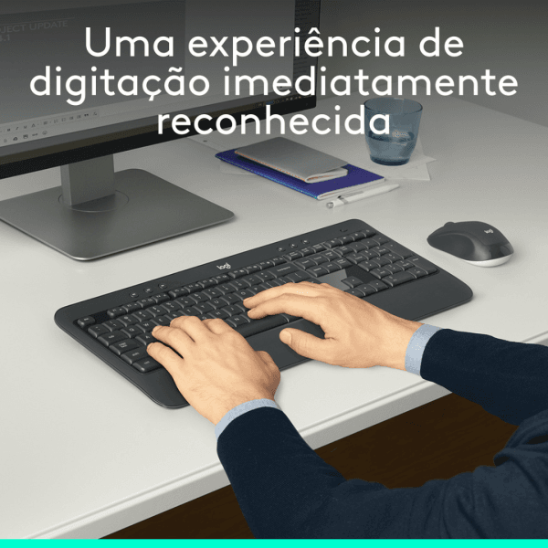 Combo Teclado e Mouse sem fio Logitech MK540 Conexão USB ABNT2 - Imagem 7