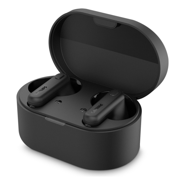 Fone de ouvido sem fio TWS Philips TAT1108BK/00 com microfone, cor preto