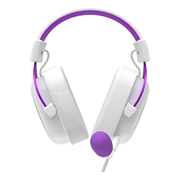 Fone de Ouvido Gamer Havit HV-H2002d com Microfone BRANCO COM ROXO - Imagem 3