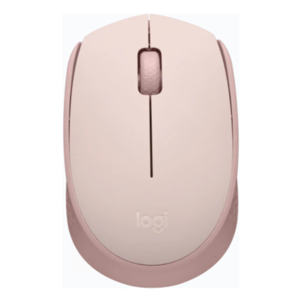 Mouse sem fio Logitech M170 Conexão USB Rosa