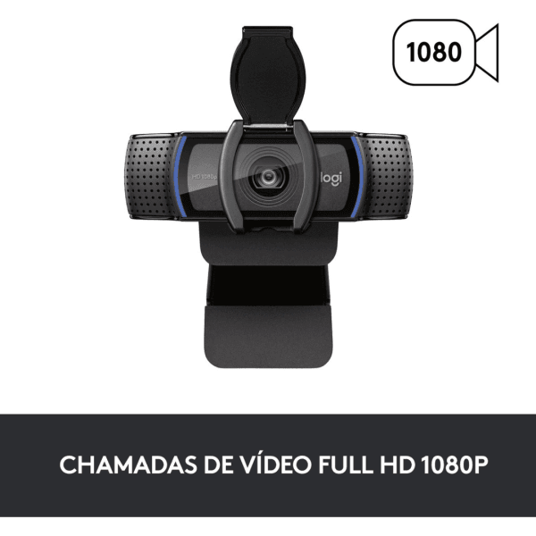 Webcam Full HD Logitech C920s com Microfone Embutido 1080p - Imagem 2
