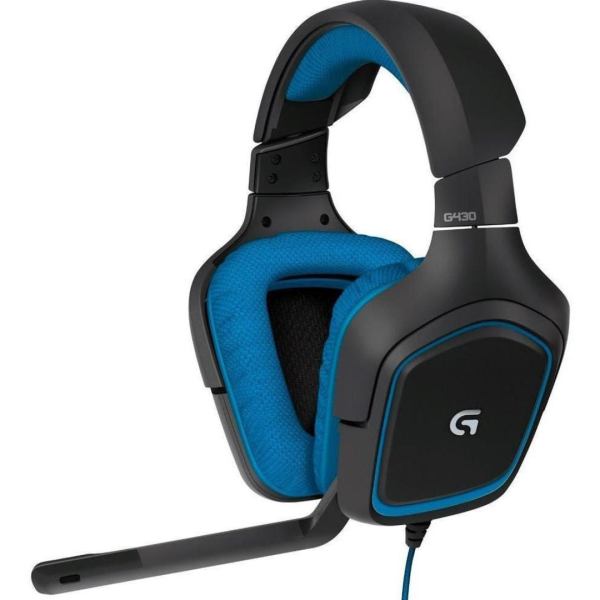 Headset Gamer Logitech G432 7.1 Dolby Surround Preto/Azul 981-000769