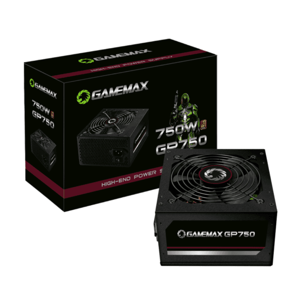 Fonte Gamemax GP750, 750W, 80 Plus Bronze, PFC Ativo