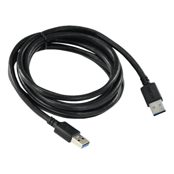 CABO DE DADOS USB A 3.0 MACHO PARA USB A 3.0 MACHO PURO COBRE 2 METROS - PCYES