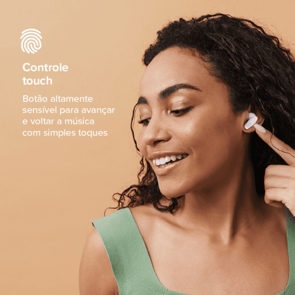 Fone De Ouvido Bluetooth Sem Fio TWS Air Buds GO 2.0, Estojo De Carregamento - I2GO Plus - Imagem 4