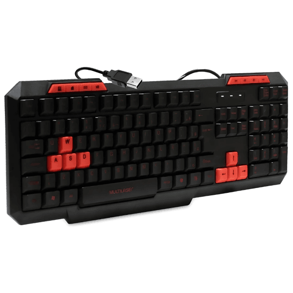 Teclado Gamer Multi Multimidia Slim Vermelho, TC242 - Imagem 3