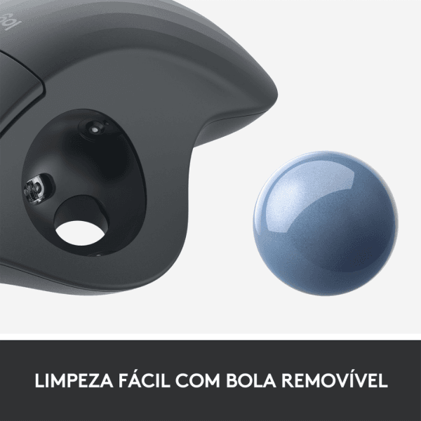 Mouse sem fio Logitech Trackball ERGO M575 Conexão Bluetooth/USB - Imagem 5