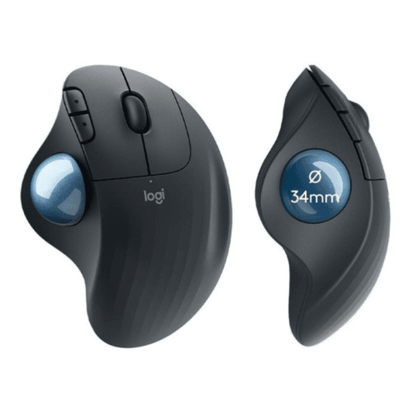 Mouse sem fio Logitech Trackball ERGO M575 Conexão Bluetooth/USB - Imagem 3