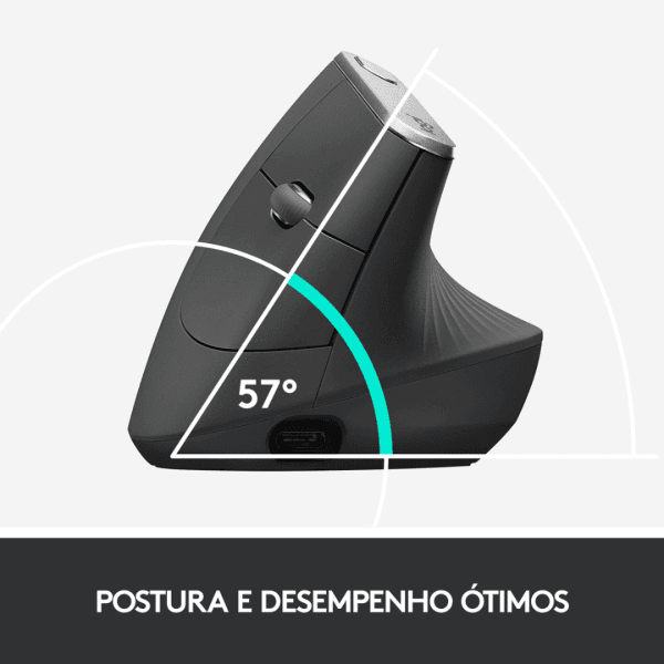 MOUSE ERGONÔMICO LOGITECH MX VERTICAL WIRELESS - Imagem 4