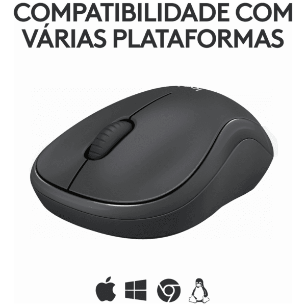 Mouse Sem Fio Logitech M240 Bluetooth Grafite - Imagem 2
