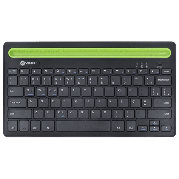 TECLADO VINIK BLUETOOTH 3.0 2.4 GHz DYNAMIC SMART ABNT COM SUPORTE - PRETO - DT200