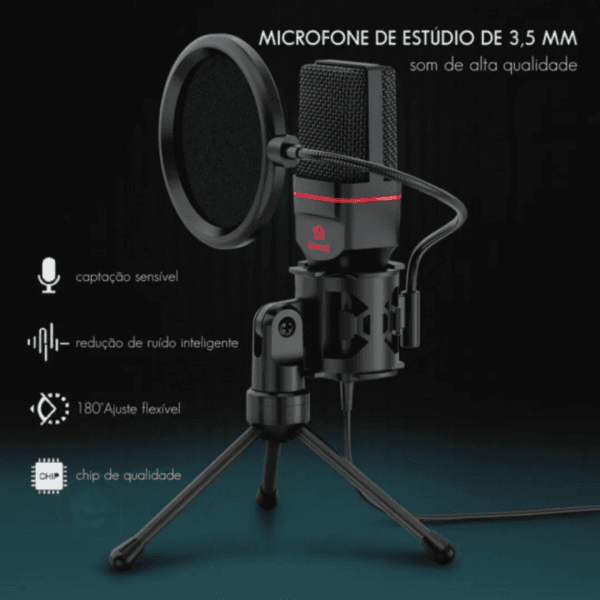 Microfone Gamer Redragon Seyfert - GM100 - Imagem 2
