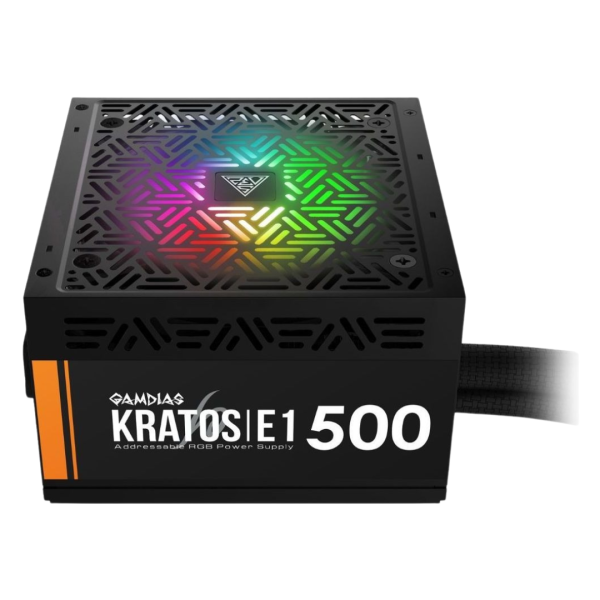 Fonte Gamdias Kratos E1-500W, RGB, GD-Z500ZZZ