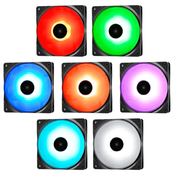 Kit Ventoinhas DeepCool RF120M RGB 5x120mm, DP-FRGB-RF120-5C-M - Imagem 3