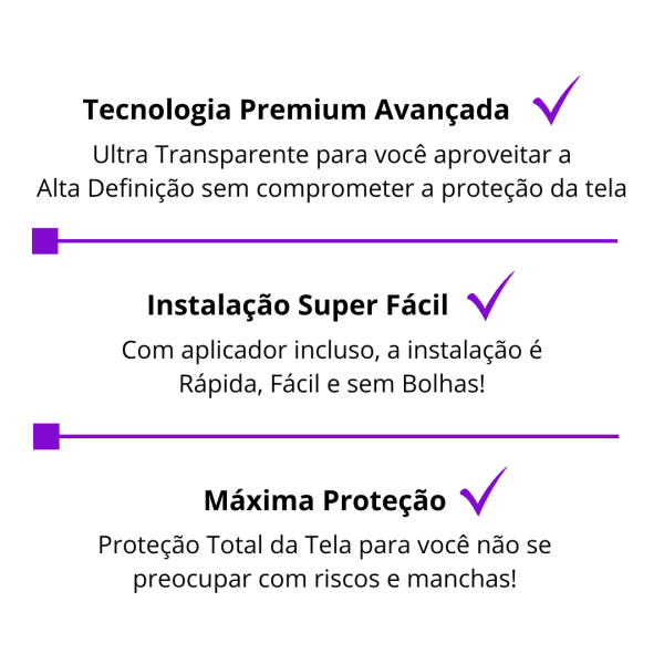 Película Protetora HD Tempered Glass com Aplicador Huang para Iphone - Imagem 6