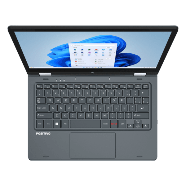 Notebook Positivo Duo Intel Celeron Windows 11 Home 4GB 128GB 11.6" Cinza C4128B-3 - Imagem 4
