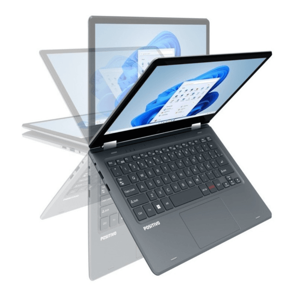 Notebook Positivo Duo Intel Celeron Windows 11 Home 4GB 128GB 11.6" Cinza C4128B-3 - Imagem 3