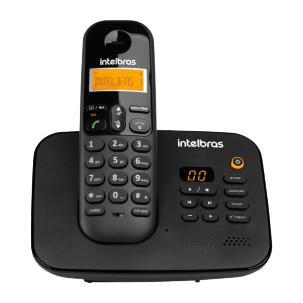 Telefone Sem Fio Digital Com Secretária Eletrônica TS 3130 Preto Intelbras