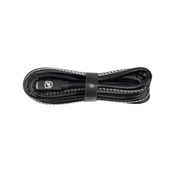 Cabo Turbo Militar Tipo C para Carregamento rápido 3A - Type C/USB A, Nylon trançado, 1,5 Metros - Imagem 2