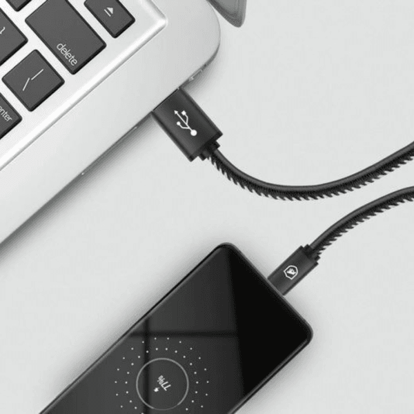 Cabo Turbo Militar Tipo C para Carregamento rápido 3A - Type C/USB A, Nylon trançado, 1,5 Metros - Imagem 8