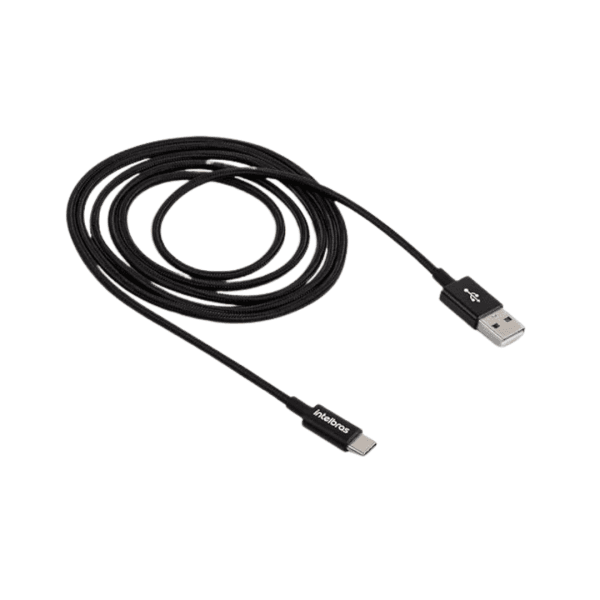 INTELBRAS Cabo USB-C 1,5m Nylon EUAC 15NP Preto - Imagem 2