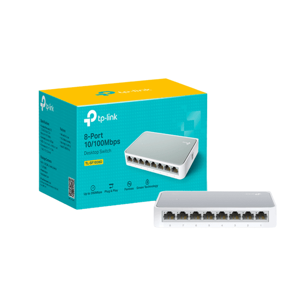 Switch TP-LINK TL-SF1008D 8 Portas - Cinza