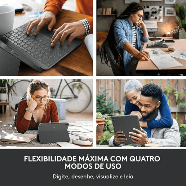 Capa, Teclado Combo Touch, iPad 10ª, Retroiluminado, TrackPad - Imagem 7